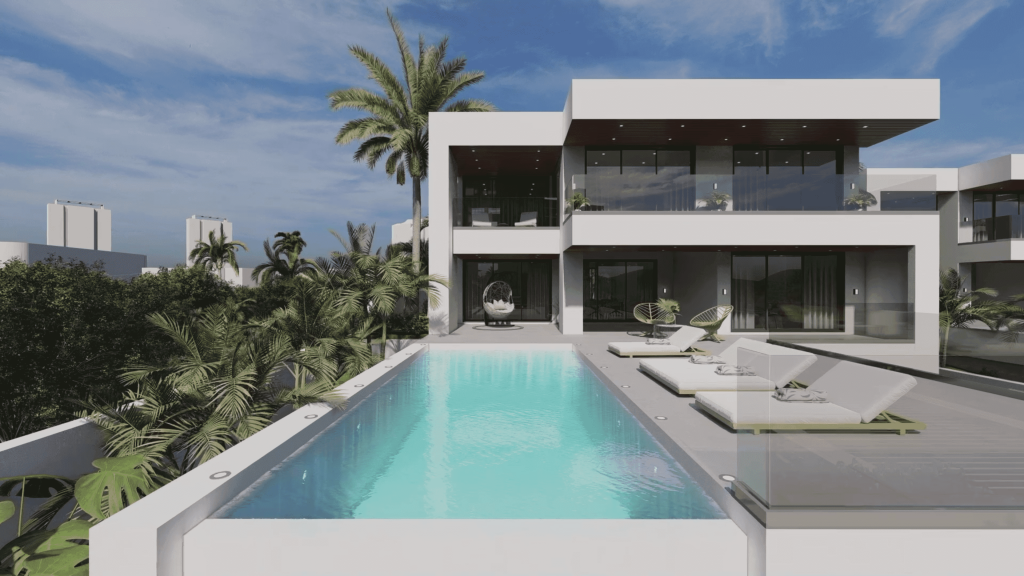 villas de luxe aqua resort sint maarten developpement immobilier