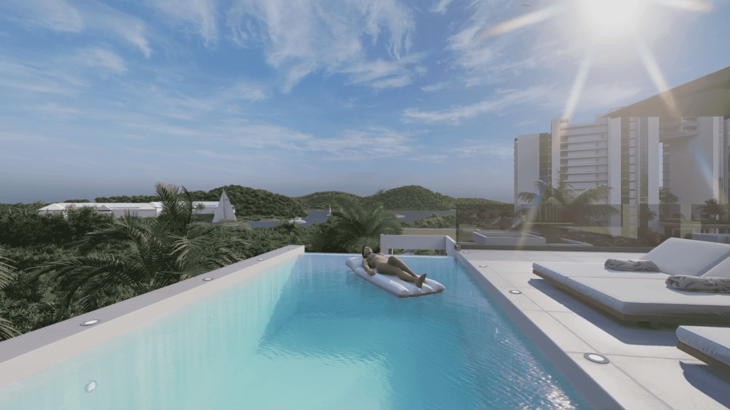 villas de luxe aqua resort sint maarten developpement immobilier